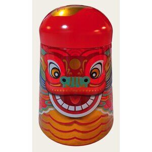 Red Truffettes De France Decorative Tin Container